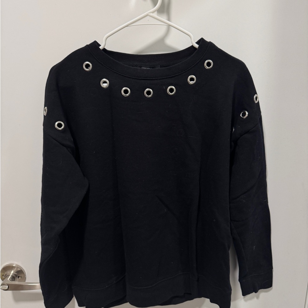 Forever 21 Black Top with Silver Accents